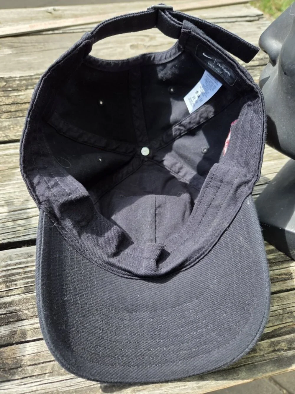 University of Houston UH Black Nike Dri Fit Cap Hat Strapback 75th Year